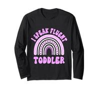 I Speak Fluent Toddler asilo nido divertente insegnante citazioni scuola Maglia a Manica