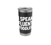 I Speak Fluent Toddler Bicchiere termico in acciaio inox doppia parete