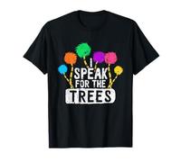 I Speak for Trees Earth Day Salva la consapevolezza della Terra Hippie Maglietta