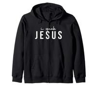 I Speak Jesus Religious Citazione per Uomini e Donne cristiani Felpa con Cappuccio