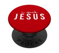 I Speak Jesus Religious Citazione per uomini e donne cristiani PopSockets PopGrip Adesivo