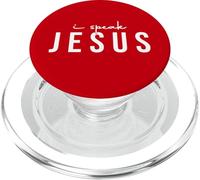 I Speak Jesus Religious Citazione per uomini e donne cristiani PopSockets PopGrip per MagSafe