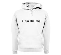 I Speak: Php - Adulti Felpa/Maglione - Codice Sviluppatore Programmatore