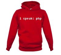 I Speak: Php - Bambini Felpa/Maglione - Code Sviluppatore Programmatore