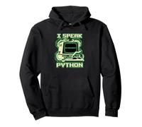I Speak Sviluppatore di Software Python Felpa con Cappuccio