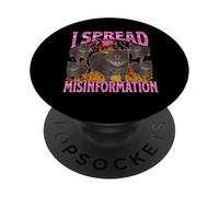 I Spread Disinformazione Divertente Gatto Meme Bootleg Grafica PopSockets PopGrip Adesivo