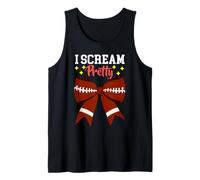 I Sream Pretty American Football Fan Player Game Day Donne Canotta
