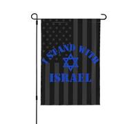 I Stand For Israel Garden Flag America Israele Flag Yard Sign Free Israele Forte bandiera Pregate per Israele Bandiera verticale Decorazione della casa per esterni
