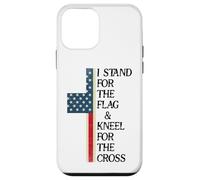 I Stand for the Flag Kneel for the Cross USA Freedom God US Custodia per iPhone 12 mini