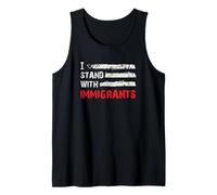 I Stand with Immigrants Bold Solidarietà Art Canotta