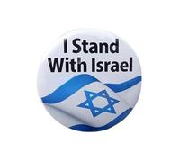 I Stand with Israel Button,Support Israel flag lapel pin,Metal Patriotic Israel Smaltato Pin,Pregare per Israele Pin, Bandiera Israeliana Pin Pin Bandiera Americana e Israeliana Spilla da bavero
