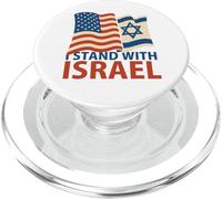 I Stand With Israele USA Bandiere Americane Supporto Art PopSockets PopGrip per MagSafe