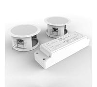 i-Star - Kit completo di altoparlanti Bluetooth da soffitto, facili da installare, adatti per faretti esistenti, facili da accoppiare, Bluetooth, colore: Bianco