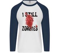 I Still Cuore Zombie Apocalypse Uomo L/S Baseball T-Shirt