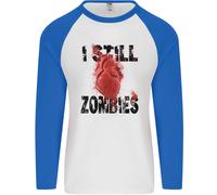 I Still Cuore Zombie Apocalypse Uomo L/S Baseball T-Shirt