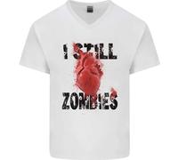 I Still Heart Zombies Apocalisse Maglietta In Cotone A V Per Uomo
