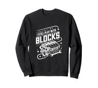 I Still Play with Blocks Auto Motoagricole Meccanico Felpa