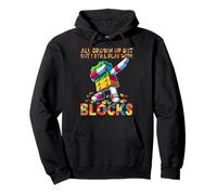 I Still Play with Blocks Funny Blocks Bricks Master Builder Felpa con Cappuccio