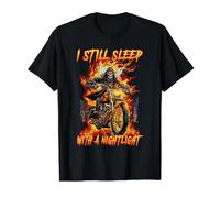 I Still Sleep With A Nightlight Cringe Skeleton Maglietta