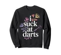 I Suck At Darts Bad Aim Casual Pub Games |- Felpa