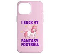 I Suck At Fantasy Football - League Loser Punishment Unicorn Custodia per iPhone 16 Pro Max
