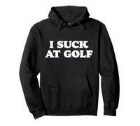 I Suck At Golf Funny Simple Typography Felpa con Cappuccio