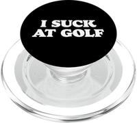 I Suck At Golf Funny Simple Typography PopSockets PopGrip per MagSafe