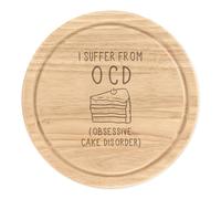 I Suffer Da Obsessive Torta Disorder Ocd Rotondo Tagliare Formaggio Tavola Funny