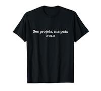 I Suoi progetti, la mia Pace. Jr 29.11 | Verset, Bibbia, Cristiano Maglietta