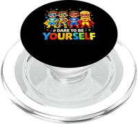 I supereroi dell"autismo osano essere te stesso consapevolezza Bambini Giovani PopSockets PopGrip per MagSafe