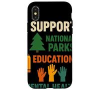 I Support National Parks Education Mental Health Custodia per iPhone X/XS