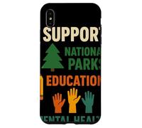 I Support National Parks Education Mental Health Custodia per iPhone XS Max