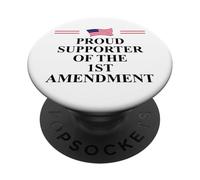 I Support the First Amendment Freedom Speech 1st Amendment PopSockets PopGrip Adesivo