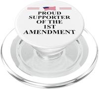 I Support the First Amendment Freedom Speech 1st Amendment PopSockets PopGrip per MagSafe