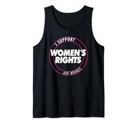 I Support Women's Rights And Wrongs Bold Text Graphic Canotta