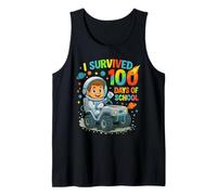 I Survived 100 Giorni di Scuola Astronauta Spazio Ragazzi Bambini Canotta