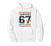 I Survived 67 + 33 Days of School 100th Day Matematica Studente Divertimento Felpa con Cappuccio