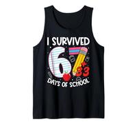 I Survived 67 + 33 Days School Kids Funny 100th Day School Canotta