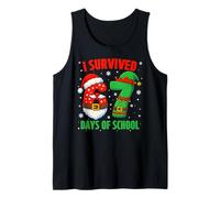 I Survived 67 Days of School Christmas Santa Elf Six Seven Canotta
