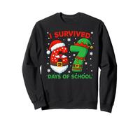 I Survived 67 Days of School Christmas Santa Elf Six Seven Felpa