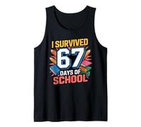 I Survived 67 Days of School Six Seven Funny Canotta