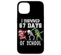 I Survived 67 Days of School Six Seven Meme Teacher Student Custodia per iPhone 13