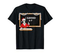 I Survived 67 Funny Six Seven Meme Funny Teacher Christmas Maglietta