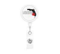 I Survived Hurricane Ian Porta badge retrattile Reel Clip Porta carte d'identità per infermiere Studente Impiegato