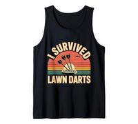 I Survived Lawn Darts Classic Yard Nostalgia Game Fun |- Canotta