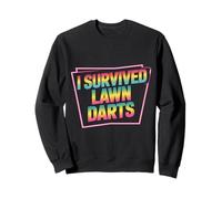 I Survived Lawn Darts Classic Yard Nostalgia Game Fun |- Felpa