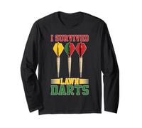 I Survived Lawn Darts Classic Yard Nostalgia Game Fun Maglia a Manica