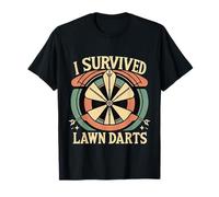 I Survived Lawn Darts Classic Yard Nostalgia Game Fun ||- Maglietta