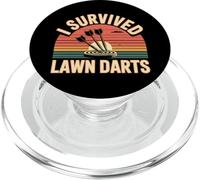I Survived Lawn Darts Classic Yard Nostalgia Game Fun |- PopSockets PopGrip per MagSafe