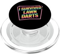 I Survived Lawn Darts Classic Yard Nostalgia Game Fun |- PopSockets PopGrip per MagSafe